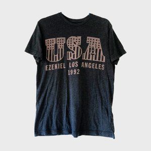 Dark Heather Grey USA Tee fits size Men's Med